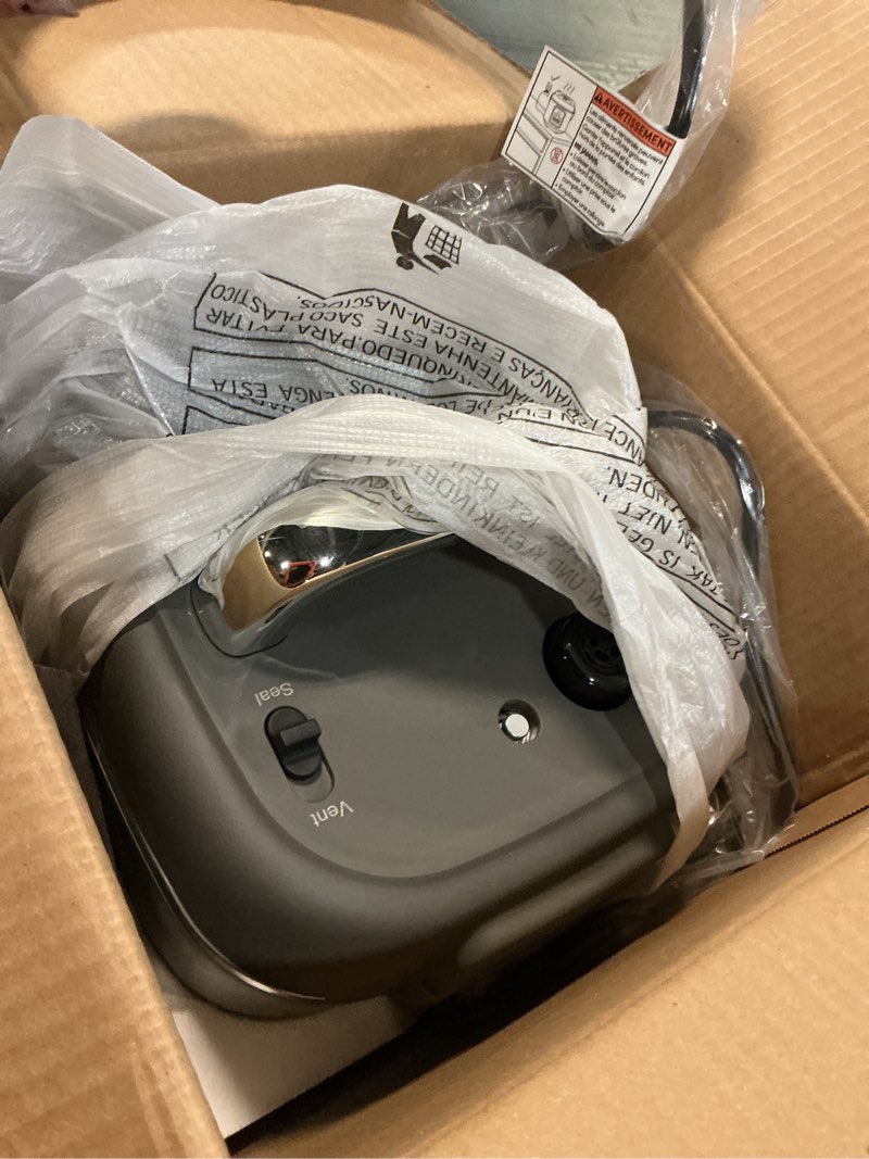 Condition photo showing Good Condition for carori electric pressure cooker 3qt, 8-function compact multi-cooker with ceramic nonstick pot for saute, pressure cook, slow cook, meat stew, rice, delay start, keep warm, safe venting, gray 3 quarts gray