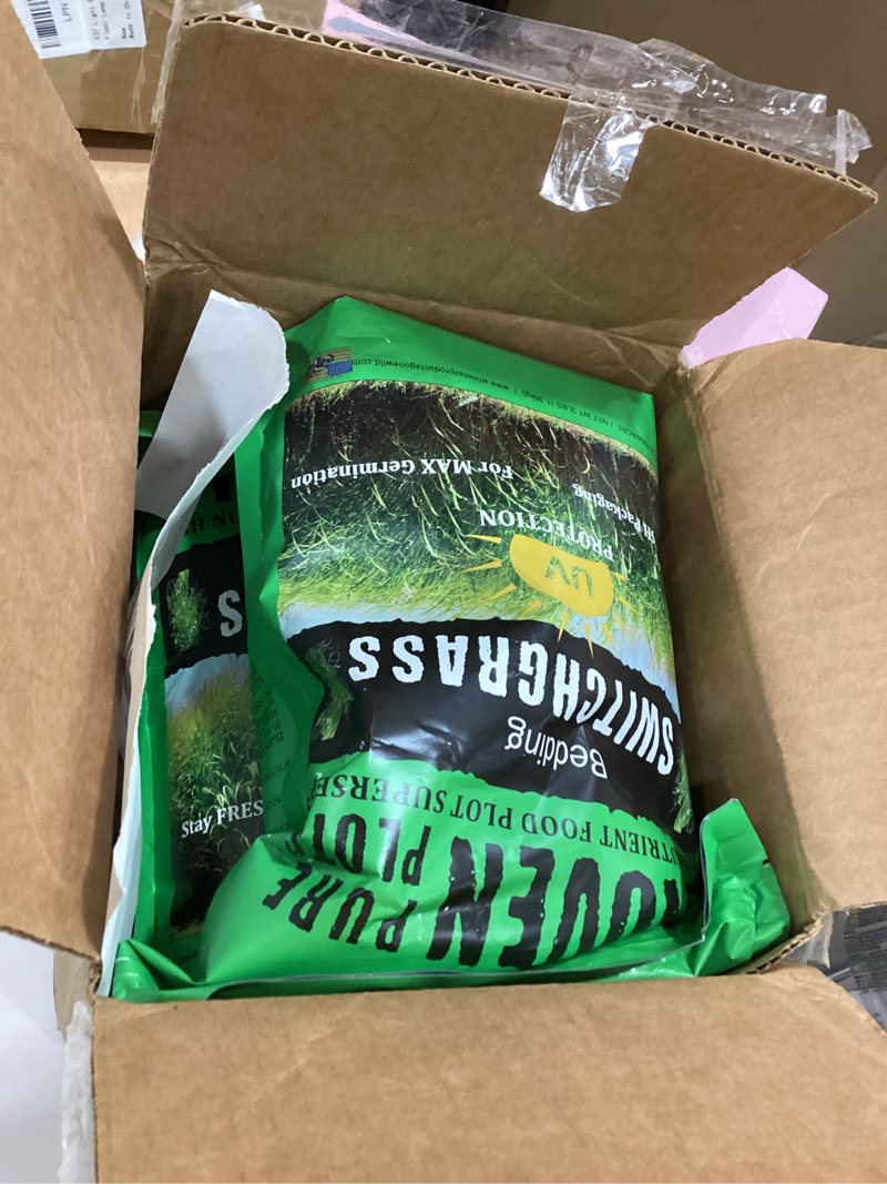 Condition photo showing New/Like New for bedding switchgrass food plot seeds, 3lb bag, g7427