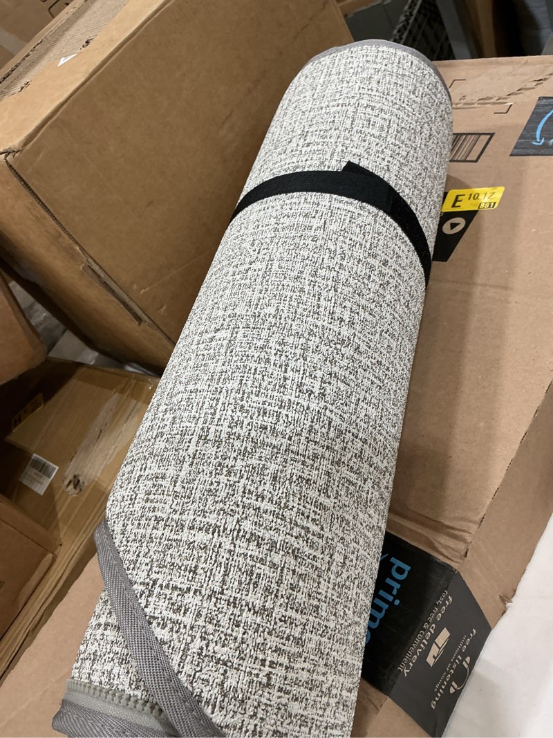 Condition photo showing As Is for whisperheat™ heated floor mat – electric tap-to-activate foot & floor warmer- silent, energy-efficient underfoot heating mat