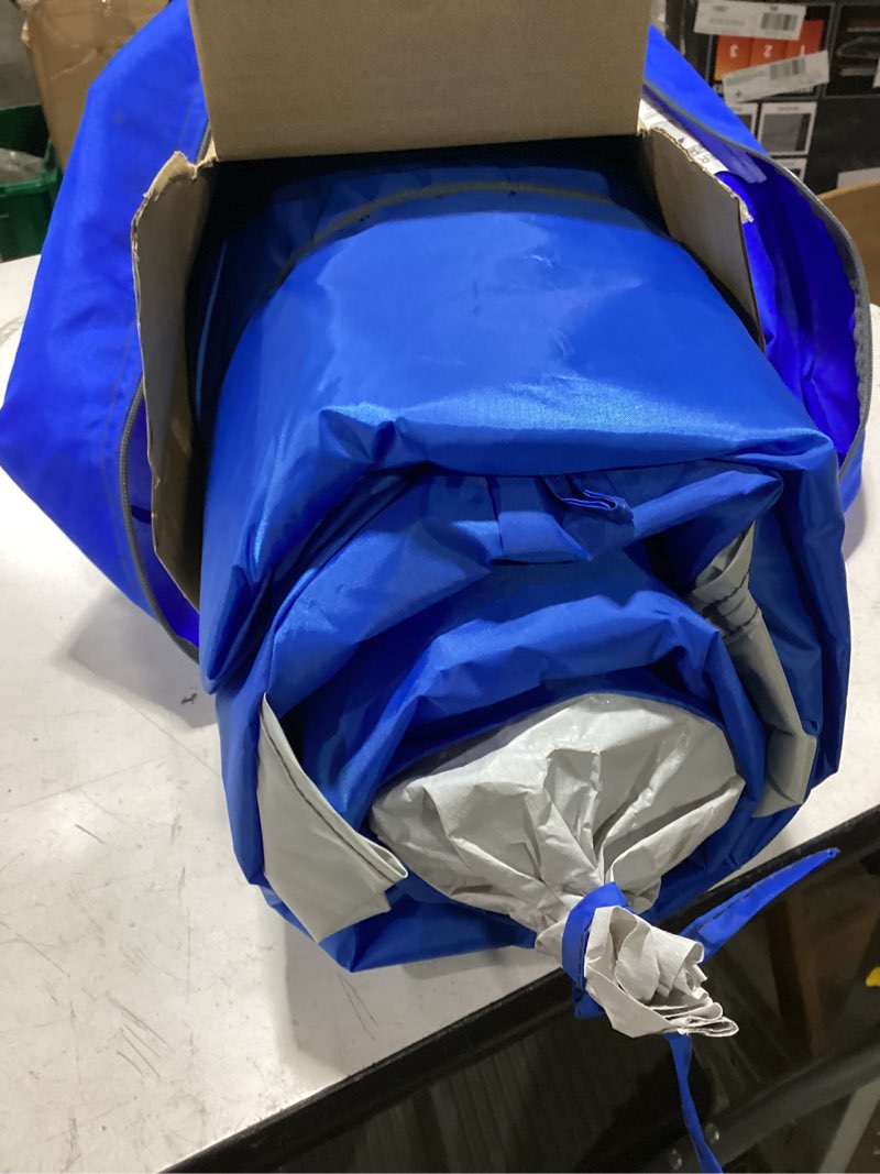 Condition photo showing As Is for ozark trail screen house tent, blue, 13 ft x 9 ft x 84 in