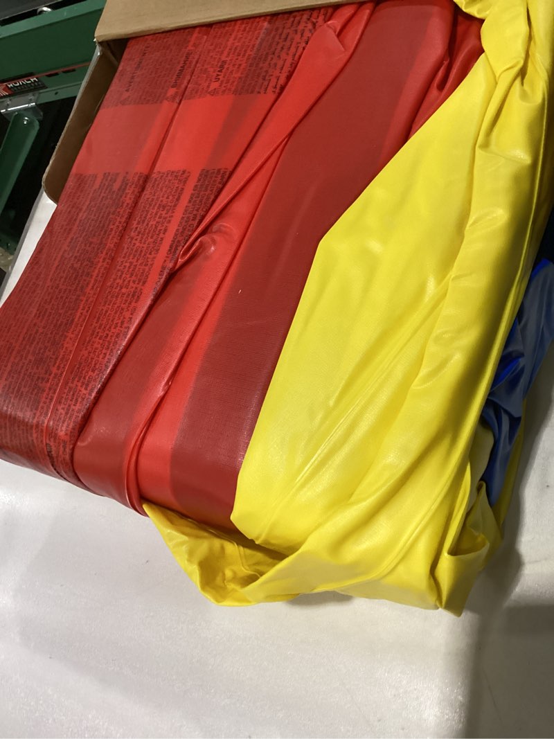 Condition photo showing New/Like New for Intex Indoor Outdoor Inflatable Jump-O-Lene Kids Bouncer Castle House Ball Pit and Small Plastic Multi-Colored Fun Ballz with Carrying Bag, 100 Pack