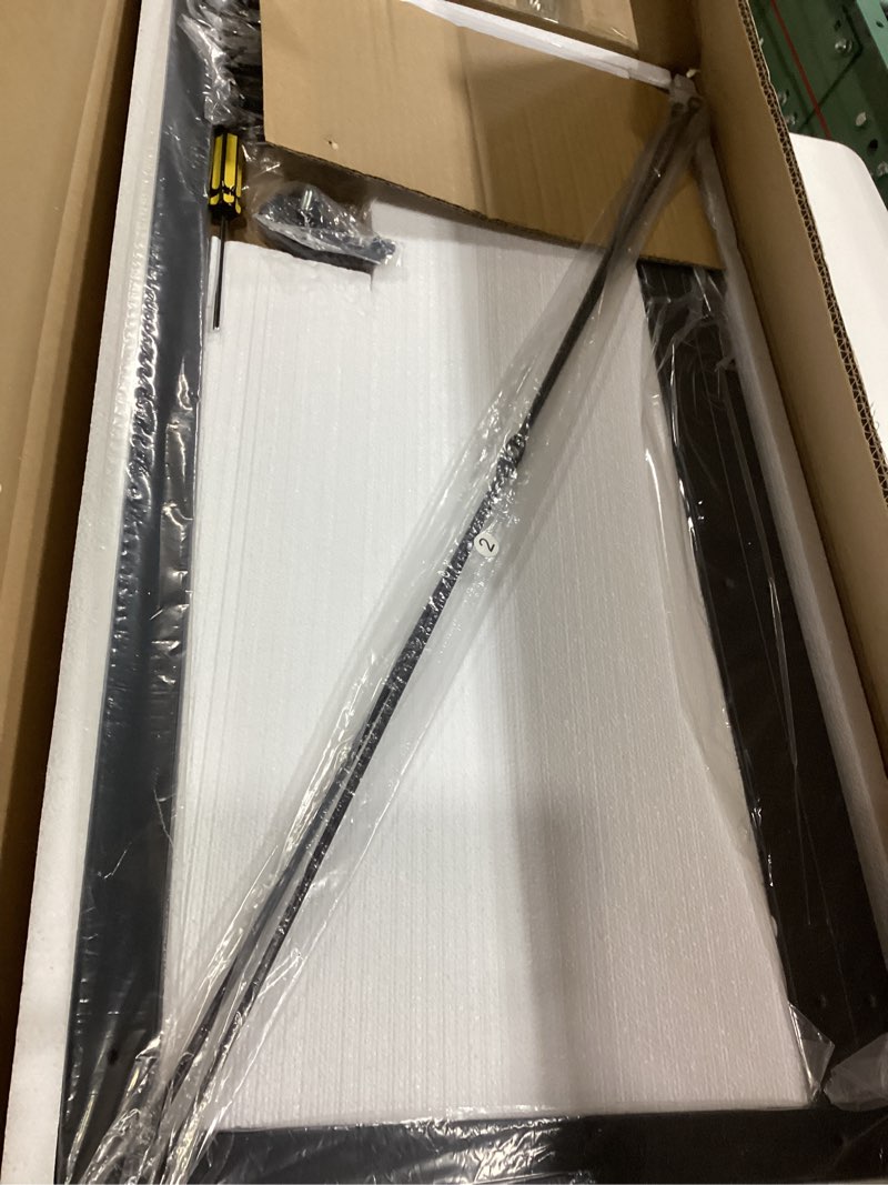 Condition photo showing Good Condition for Vantic 31.5" Folding Desk, Foldable TV Tray Table for Eating on Couch, Extra Large TV Dinner Trays, Portable Fold Computer Writing Desk Table for Home Office, Rustic Brown