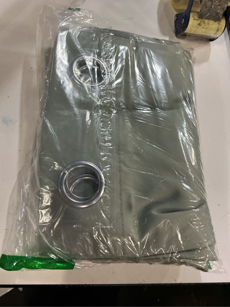 Condition photo showing Good Condition for RYB HOME 100% Blackout Curtains 63 inches Length, Thermal Insulated Total Room Darkening Noise Reducing Curtains for Bedroom Bathroom, 52 inches Wide by 63 inches Long, Sage Green 52\"W x 63\"L (Pack of 2) Sage Green