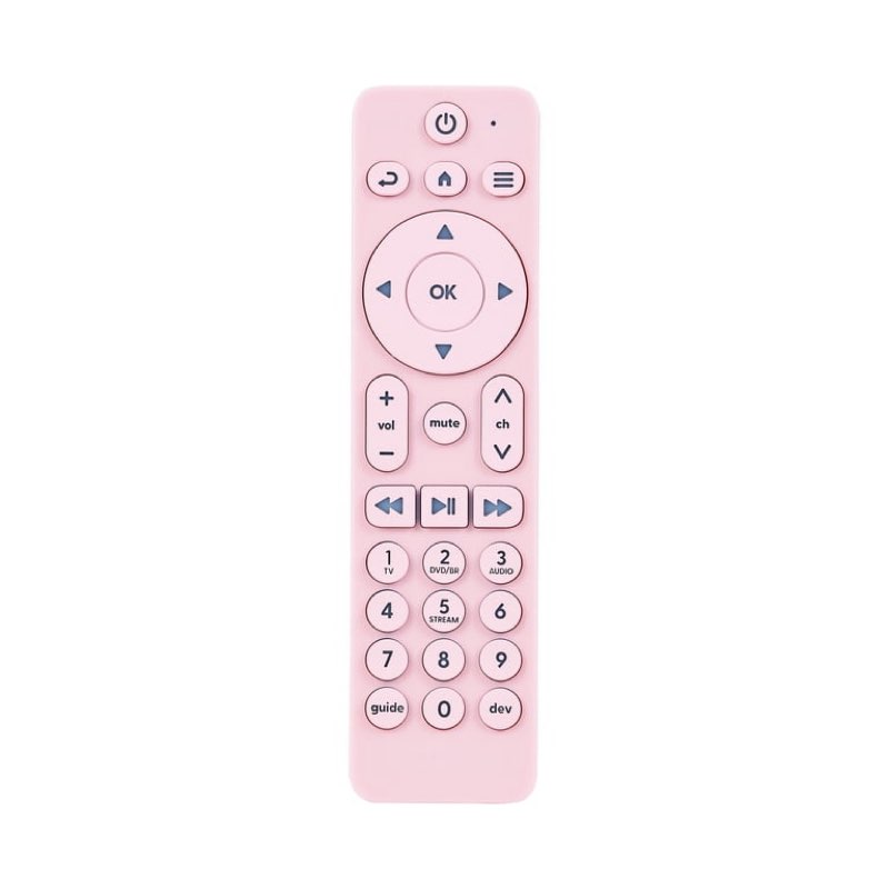 Incipio Universal TV Remote Control with Bright Colors – Easy-to-Find, User-Friendly Design, Compatible with Most TV Brands & Streaming Devices