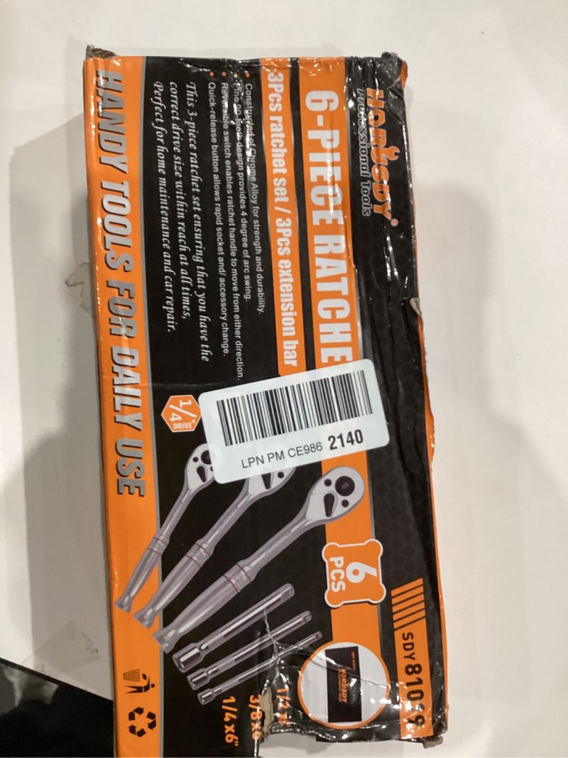Condition photo showing Good Condition for HORUSDY 3-Piece Ratchet Set, 1/4” 3/8”, 1/2" Drive Ratchet Handle Set, 90-Tooth,CR-V, Quick Release Ratchets