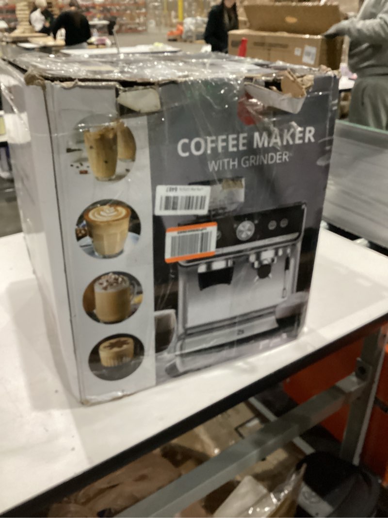 GarveeHome Espresso Machine With Grinder, 20 Bar Semi-Automatic Espresso Coffee Maker With Milk Frot