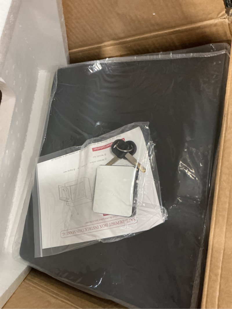 Condition photo showing New/Like New for 3.4 Cub Large Safes for Home, Digital Security Home Safe Box Fireproof Waterproof with Programmable Keypad, Spare Keys and Alarm System, Anti-Theft Fireproof Document Box Money Safe for Valuables 3.4 Cubic