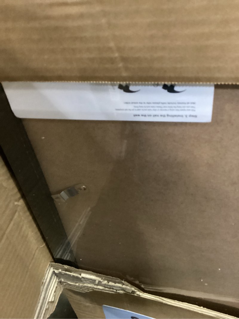 Condition photo showing Good Condition for jcjmy 20x28 picture frame with 18x24 mat, display photo 18x24 with mat or 20 x 28 without mat, wall hanging large 20 by 28 poster frame with plexiglass, black black 20x28 inch