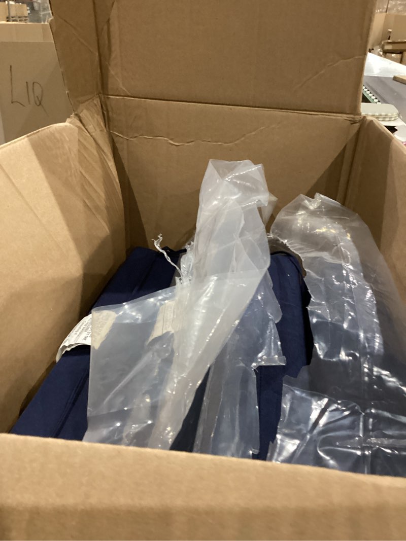 Condition photo showing Good Condition for ipynbap outdoor chair cushions set of 4 -waterproof outdoor seat cushions for patio furniture, patio chair cushion with handle and ties, square out door chair pads,19" x 19" x 3", navy blue navy blue 19x19x3-square