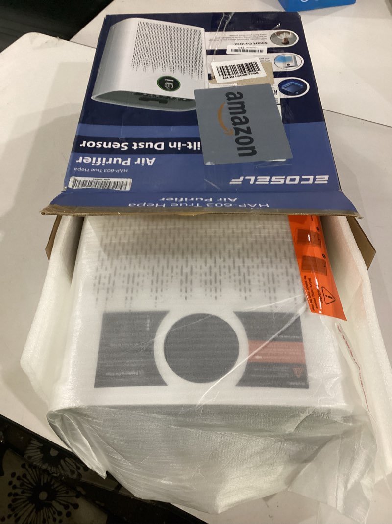 not tested**** air purifiers for home large room, with smart mode, cover up to 2200 ft², pm2.5 air quality display, 22db sleep mode, aromatherapy with 2x-purification & 360°air outlet, hap603, milk white
