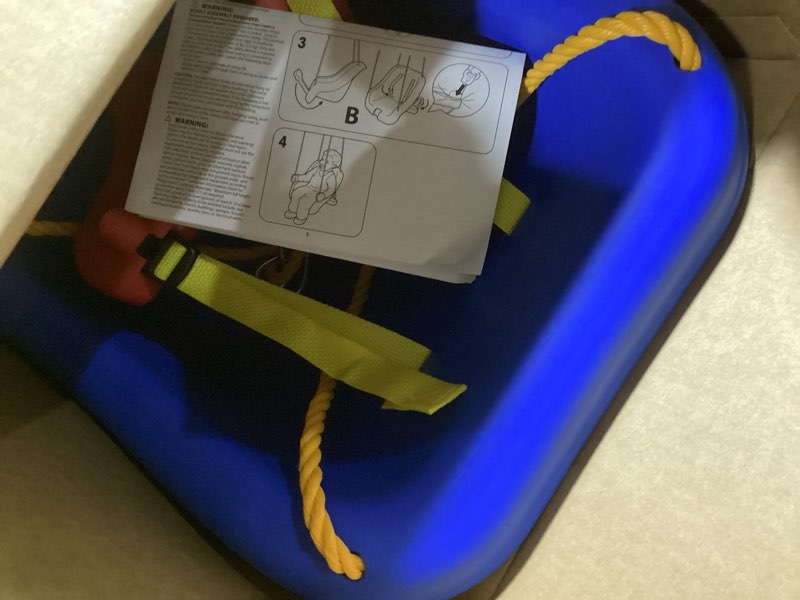 Condition photo showing Good Condition for little tikes 2-in-1 snug  n secure blue swing for baby and toddlers  ages 9 months - 4 years
