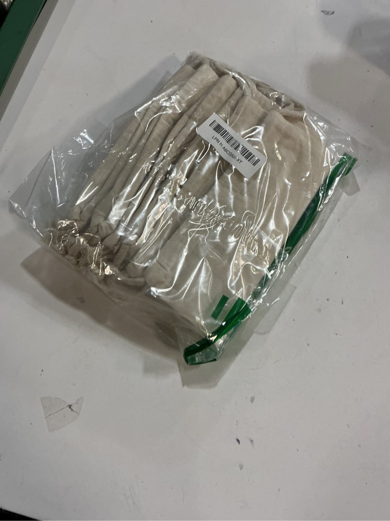 Condition photo showing Good Condition for TOPDesign 12-Pack 8” x 10” Reusable Produce Bags, Muslin Bags with Drawstrings for Shopping & Storage, 100% Natural Cotton, Washable, Biodegradable, Food Safe Small 8x10" 12-Pack