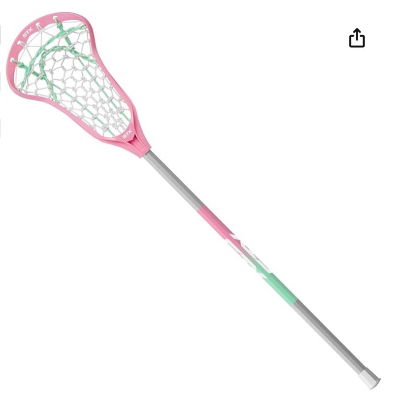 STX Lacrosse Girls Crux Jr. Complete Stick, Pink