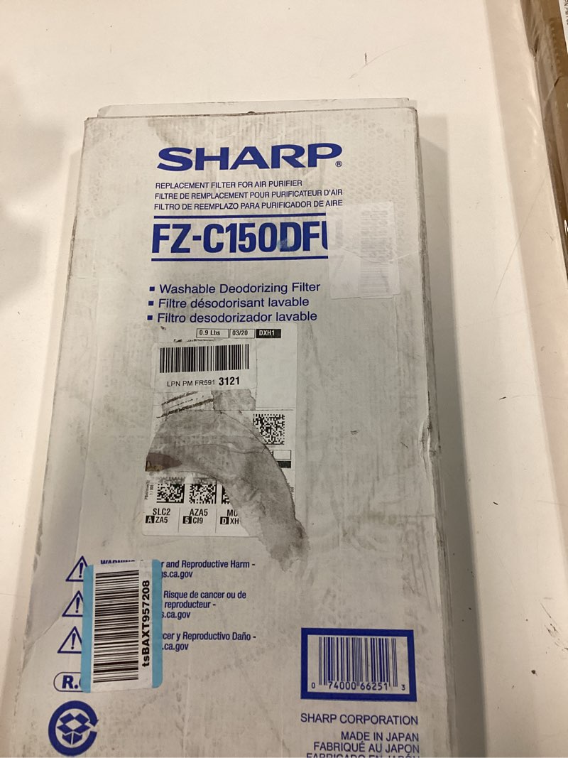 Condition photo showing New/Like New for sharp fz-c150dfu kc-860u activated carbon replacement filter, black