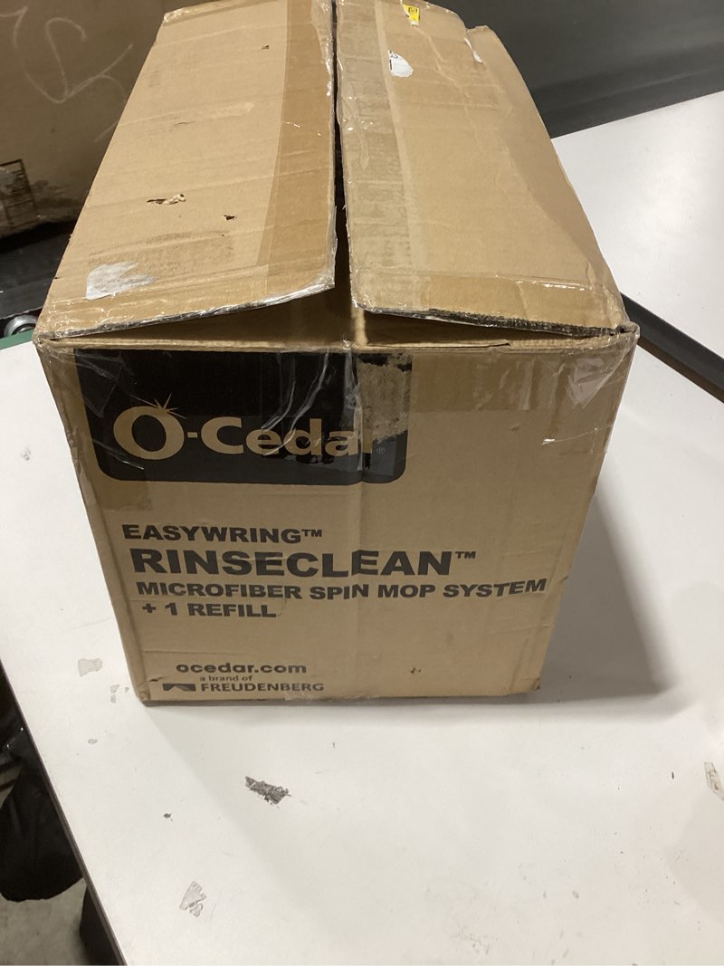 Condition photo showing New/Like New for O-Cedar RinseClean Spin Mop & Bucket System + 1 Extra Mop Head | Clean with Clean Water | Removes 99% of Bacteria Rinseclean Spin Mop & Bucket + 1 Extra Refill Cleaning System