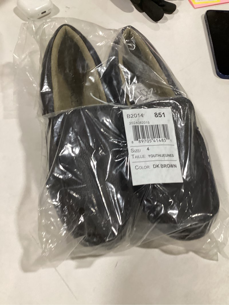 Condition photo showing As Is for The Children's Big Kid (8-12 Years) 4 Big Kid Dk Brown