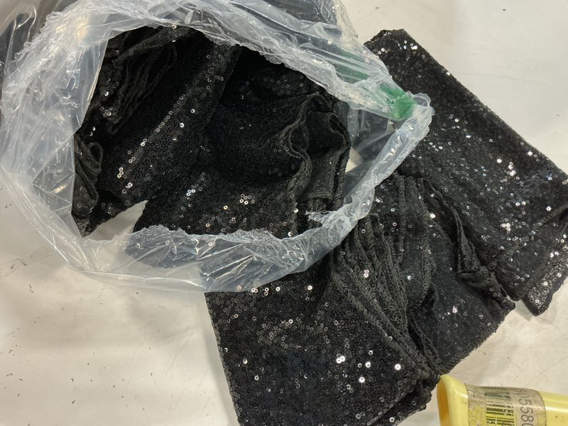 Condition photo showing Good Condition for 12 Packs Sequin Table Runner Glitter Dining Table Runner for Birthday Wedding Engagement Bridal Baby