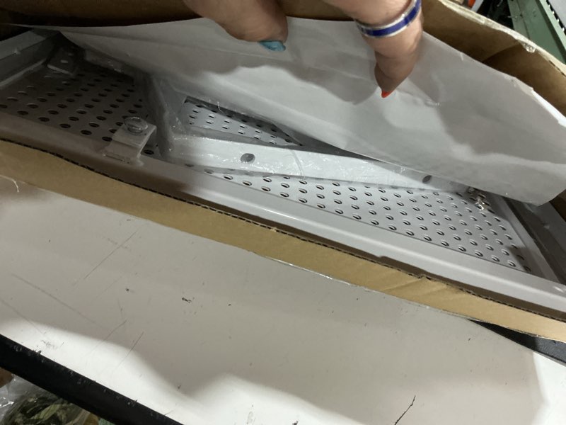 Condition photo showing Good Condition for expandable adjustable stackable kitchen organizer, spice rack,metal pantry storage shelves racks,counter shelf for cabinets, countertop, cupboard(3 packs/large/white) 3 packs/white 10.24"d x 16.6"~26.5"w x 6.1"/7.5"h