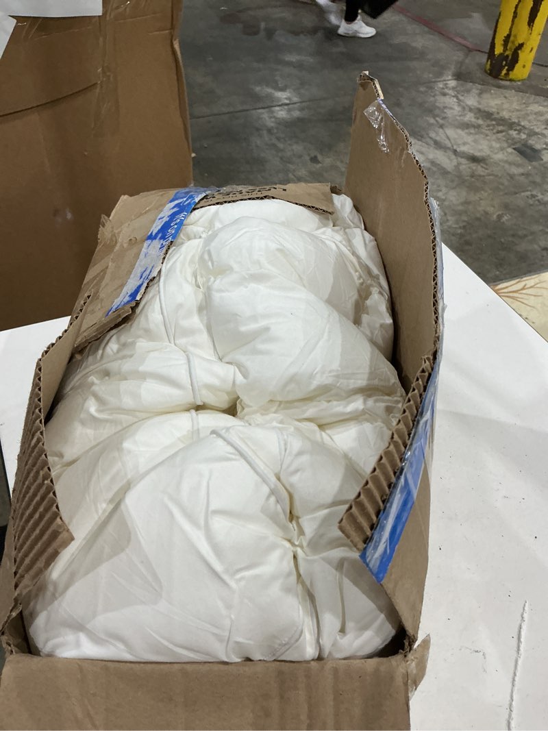 Condition photo showing As Is for your moon soft pillows queen size for sleeping, support bed pillows, fluffy down alternative pillow, luxury hotel gel pillows for side sleeping (white) snow white queen (pack of 1)