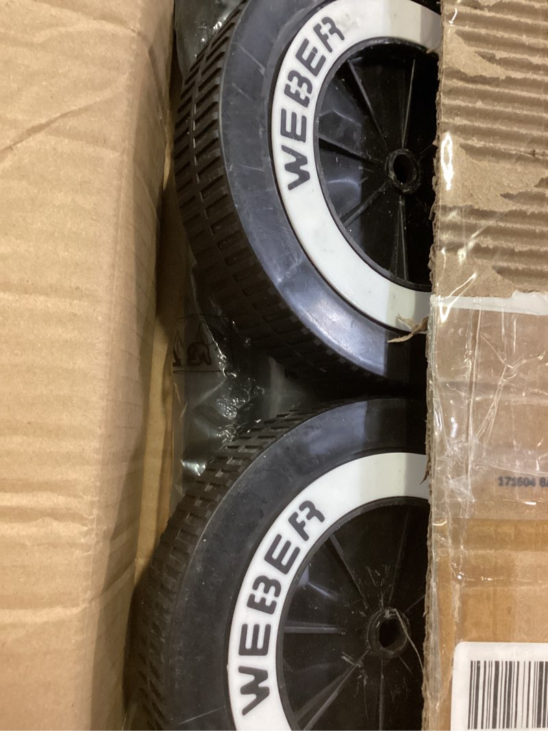 Condition photo showing Good Condition for front leg kit and wheels for weber 18” 22” kettle grills, 6" grill wheels for weber 65930, 65130 front leg for charcoal grill, black front leg