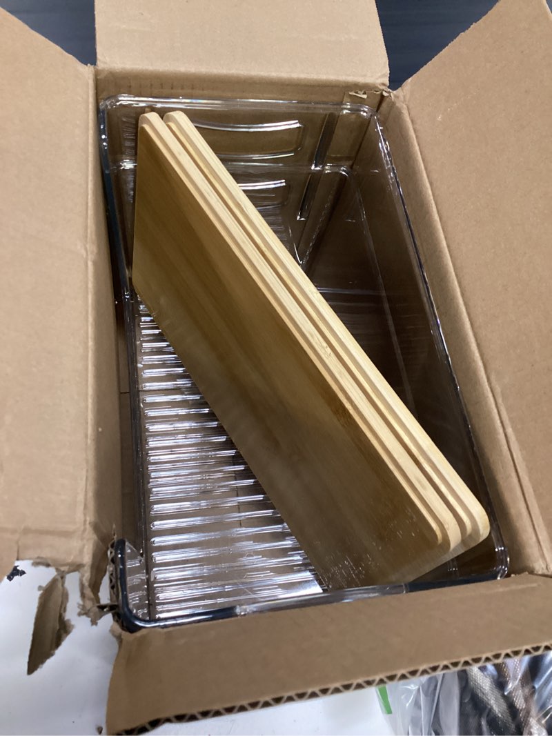 Condition photo showing Good Condition for pantry organizers storage, 2 pack large clear storage bins for onion, potato, garlic, canned food, organizer bins for under sink, kitchen, countertop, bathroom