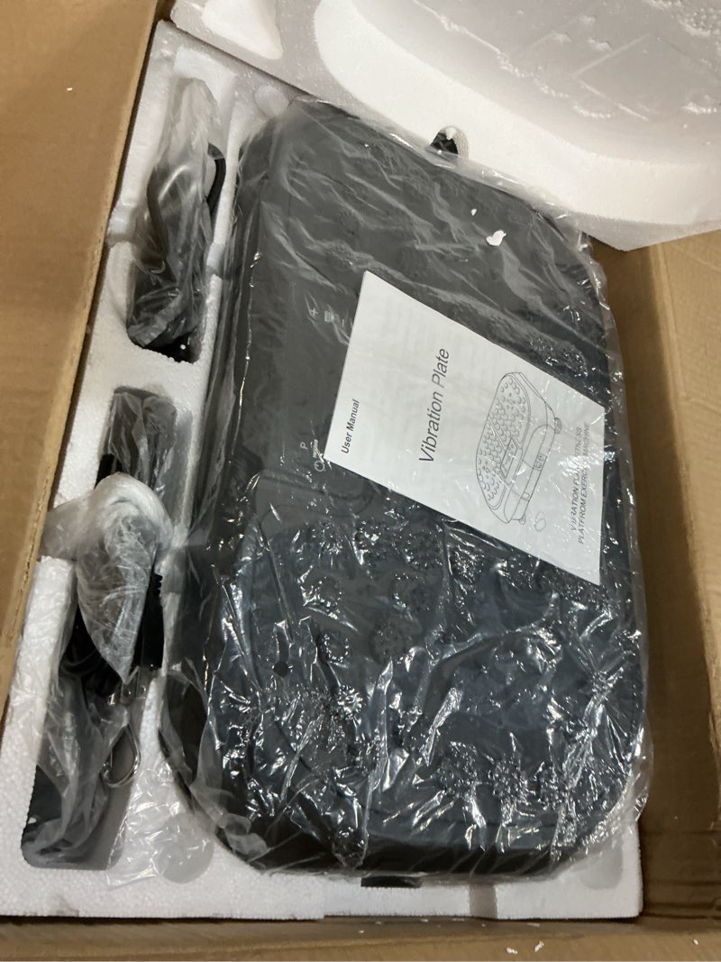Condition photo showing New/Like New for Vibration Plate Exercise Machine - CrazyFeb Vibration Plate for Lymphatic Drainage, Whole Body Vibrating Plate Exercise Machine - Waver Vibration Plate High-Intensity Fitness Equipment for Weight Loss black