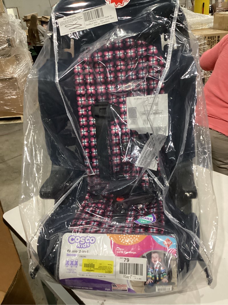 Condition photo showing Good Condition for cosco kids finale 2-in-1 toddler booster car seat, peony tiles ii