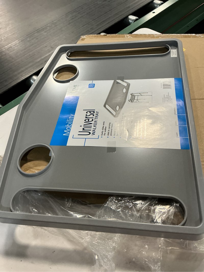 Condition photo showing Good Condition for dmi medical walker tray for seniors with cup holder  gray