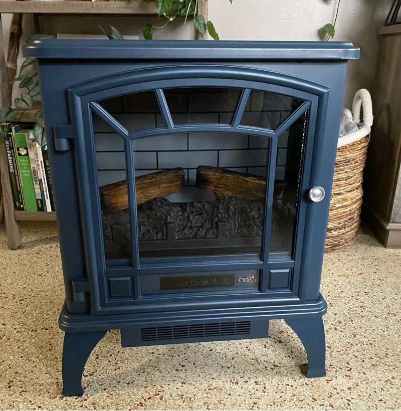 (Color gun metal  gray ) Duraflame INFRARED QUARTZ ELECTRIC STOVE HEATER MODEL: DFI-591-D97 GUN METAL GRAY
