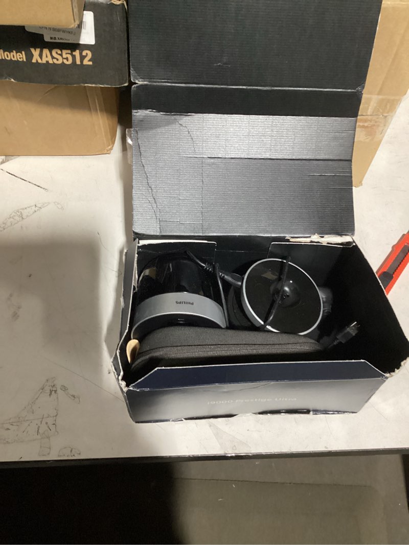 Condition photo showing Good Condition for Philips Norelco Shaver i9000 Prestige Ultra, Wet & Dry Electric Shaver, Dark Slate, SenseIQ Pro Technology, Triple Lift & Cut System, 360 Rotating NanoTech Precision Blades, Quick Clean Pod, XP9402/86 Black i9000 Prestige + Charge Stand, QCP & Trimmer