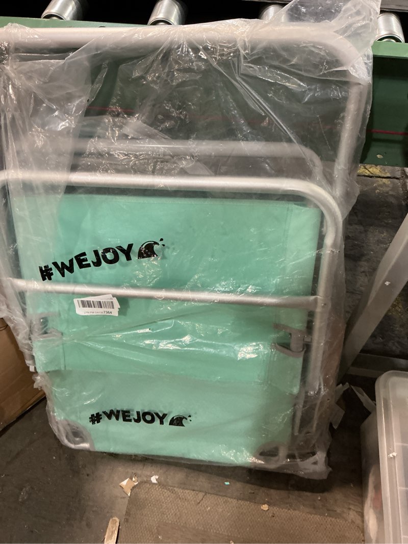 Condition photo showing Good Condition for #WEJOY Folding Beach Chair for Adults 4 Position Aluminum Beach Chair with Headrest, Wooden Armrests, Cup Holder for Outdoor Camp Lawn Picnic BBQ Support 300LBS Backpack Folding Reclining Beach Chairs