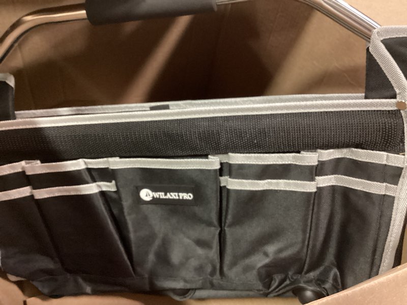 Condition photo showing Good Condition for Tool Bags For Men Heavy Duty, 16in Foldable Open Top Tool Bags, Tool Tote Bag With Handle, Wide Mouth Touchbuilt Electrical Tool Tote, Many Pockets Can Hold Many Tools