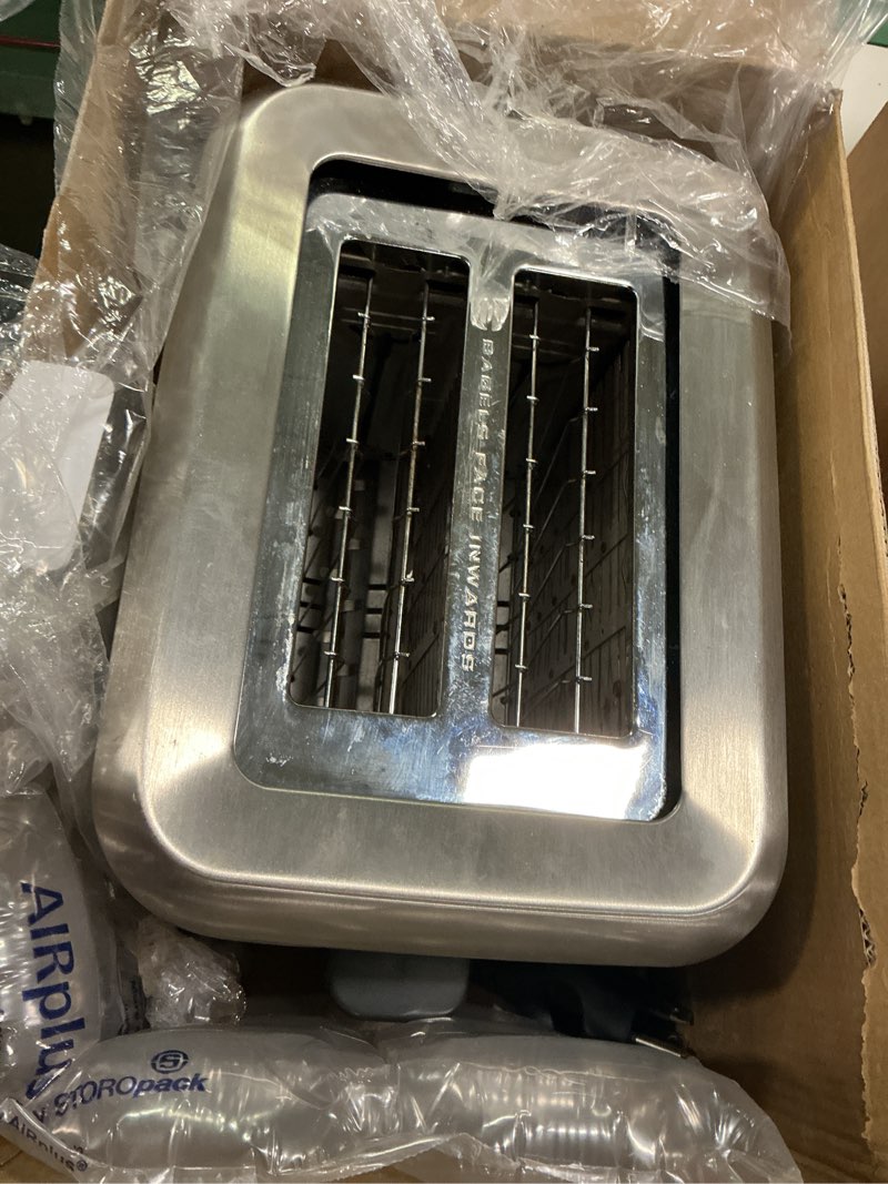 Condition photo showing As Is for Breville BTA720XL Bit More Toaster, 2 Slice, Brushed Stainless Steel