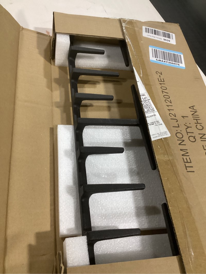 Condition photo showing Good Condition for WB31X27150 Stove Center Grate Replacement for GE Stove Parts 19.3’’ x 9'' JXGRATE1 WB31X24737 Grate General Electric Gas Range Parts Surface Burner Grate GE Cast Iron Rack (Not JXGRATE2 JXGRILL2)