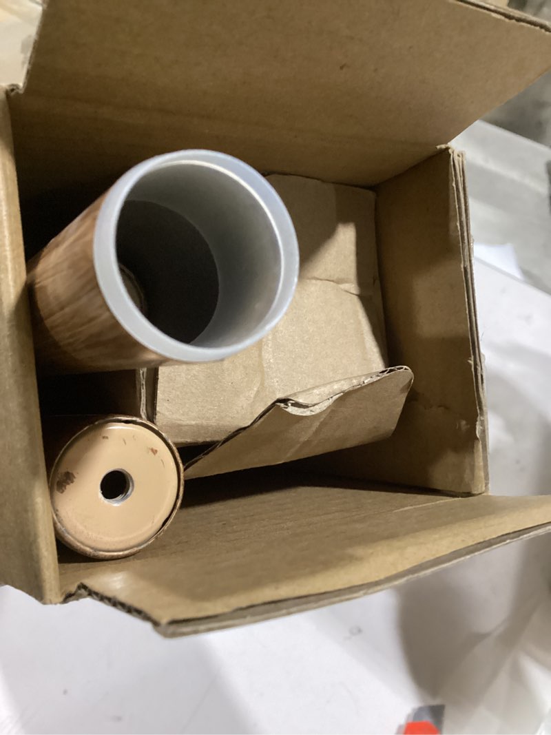 Condition photo showing Good Condition for brown wood grain ball adjustable curtain rods, 18-45 inch, heavy duty, farmhouse rustic, indoor/outdoor, iron with imitation wood grain baked enamel finish wood grain 18-45"(1 pack)