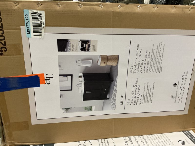 Condition photo showing Good Condition for Tocador de baño negro independiente de 760 mm