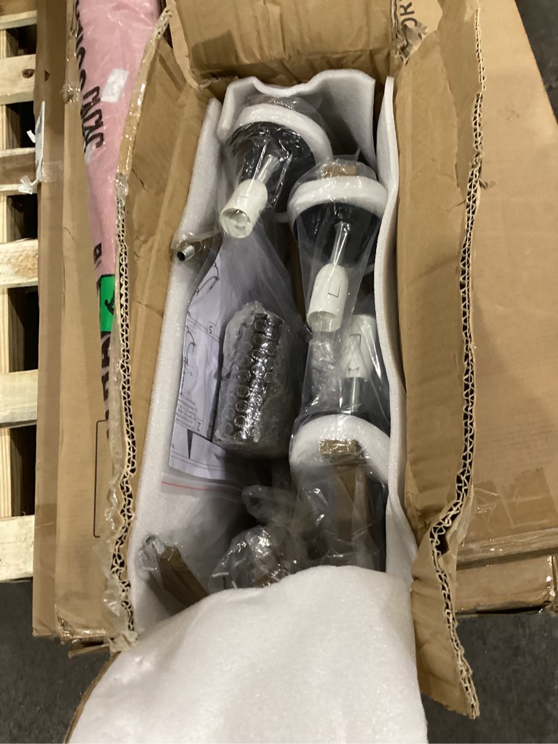 Condition photo showing New/Like New for 22“ Farmhouse Wooden Chandelier Modern Vintage 5-Lights Candle Style Chandeliers with Wood Finish Metal Industrial Retro Rustic Black Chandelier for Dining Room, Kitchen, Living Room, E12