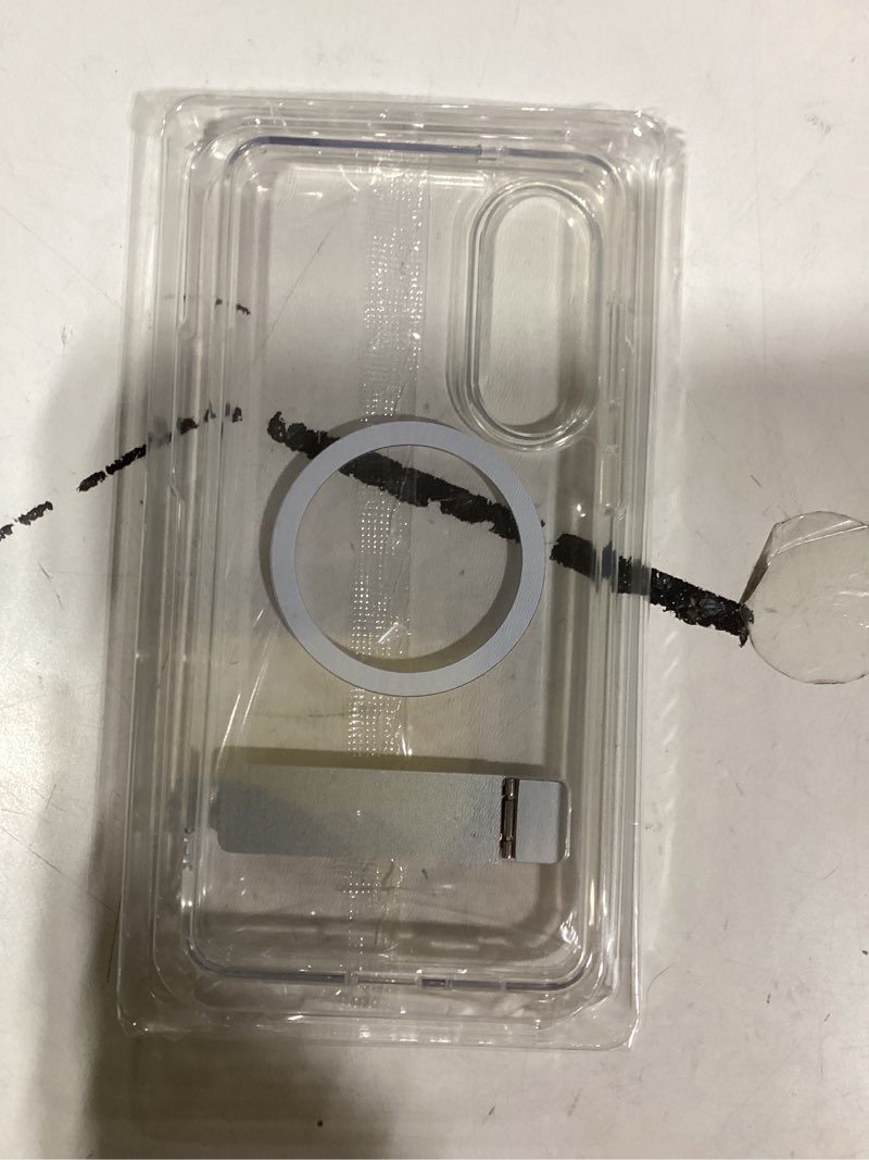 Condition photo showing New/Like New for SPIDERCASE Magnetic for Samsung Galaxy S25 Edge Case, [3 Stand Ways][ Military Grade Drop Protection] with Invisible Stand Shockproof Slim Case for S25 Edge 5G,Clear Clear S25 Edge