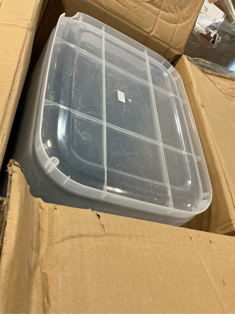 Condition photo showing As Is for amazon basics pet food storage container 50lbs 50lbs 1