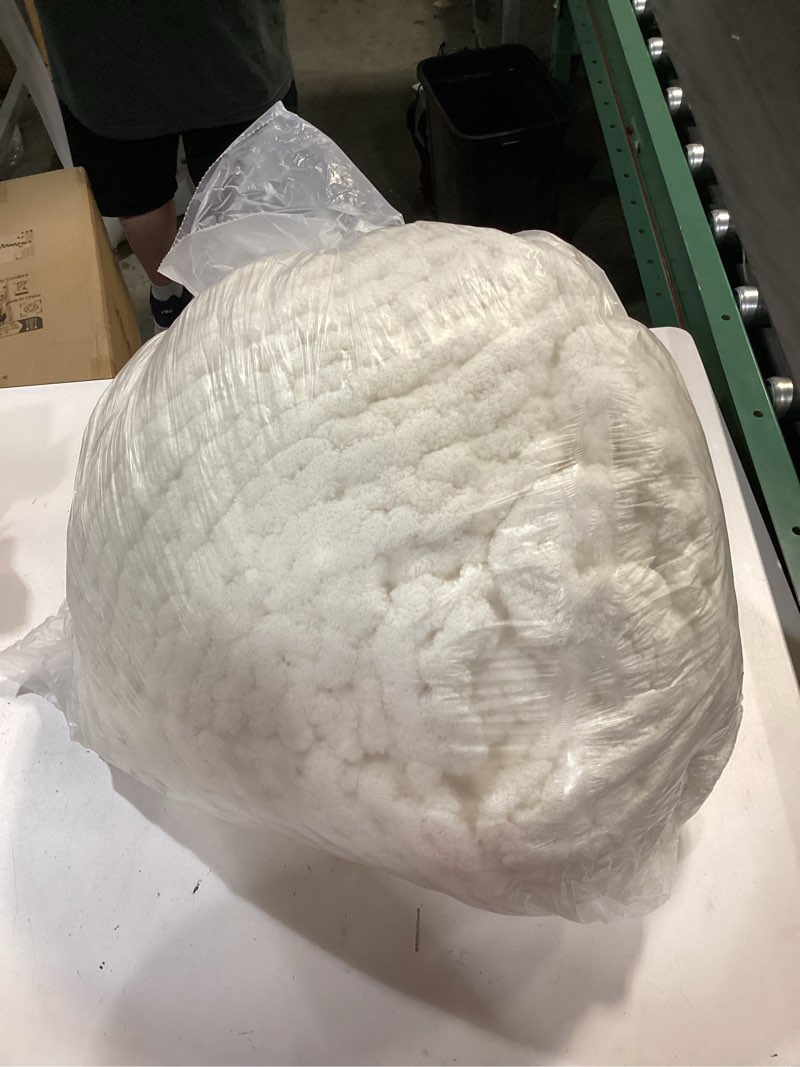 Condition photo showing New/Like New for L'AGRATY Chunky Knit Blanket - Soft Chunky Throw 60x80 inches: 100% Hand Kintted Chenile Crochet Throw for Couch - Large Cable Knit Blanket for Home Decor (Ivory) Ivory 60"x80"