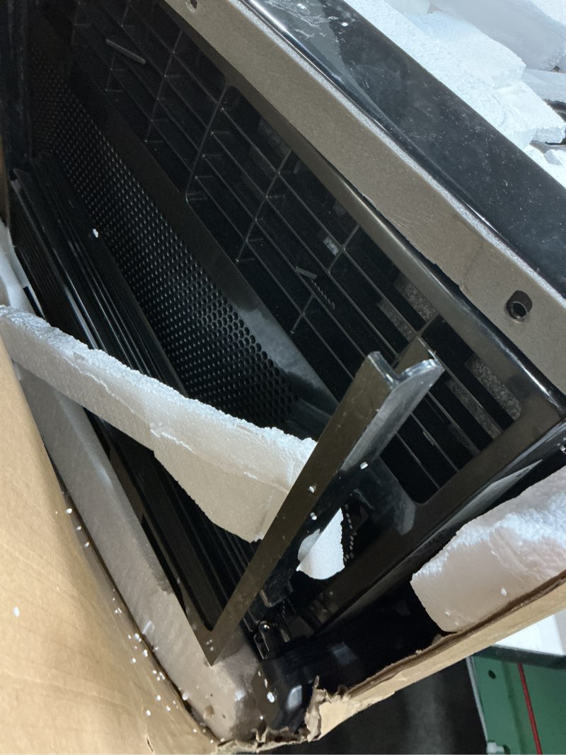 Condition photo showing Good Condition for ge window air conditioner unit, 5,000 btu for small rooms up to 150 sq ft. with manual adjustable fan and cooling settings, perfect for bedroom or living room, easy install kit included, black 5,000 btu mechanical controls black