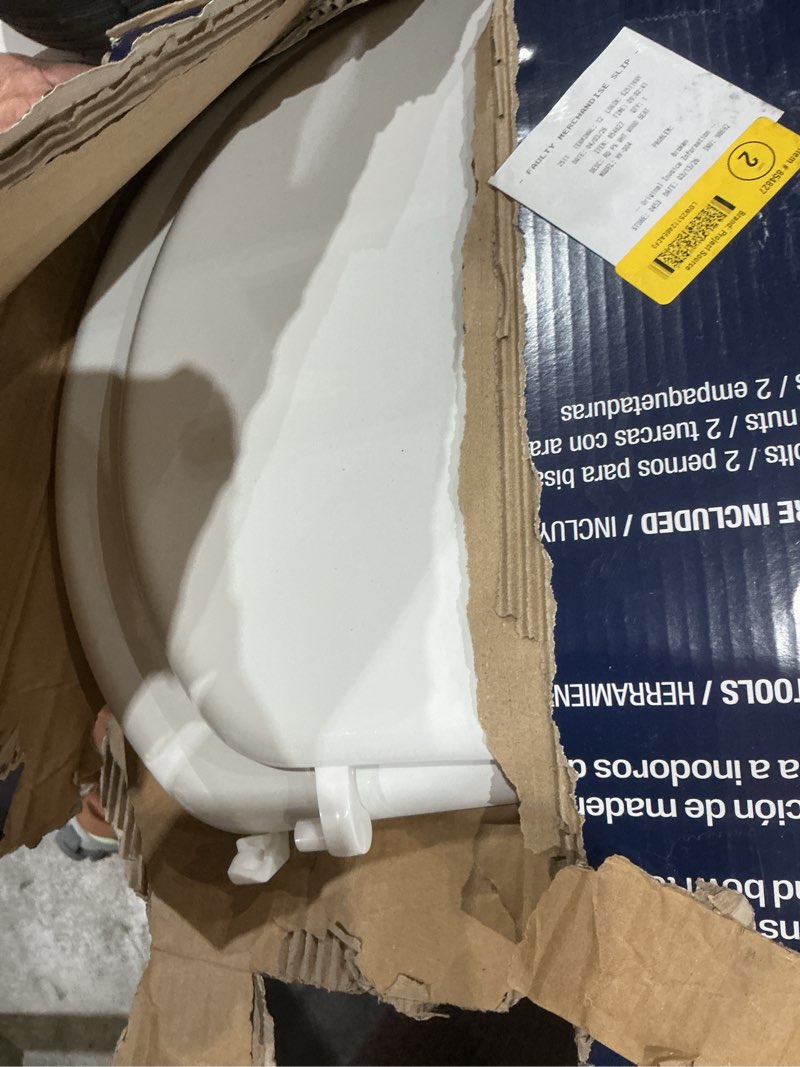 project source wood white round toilet seat