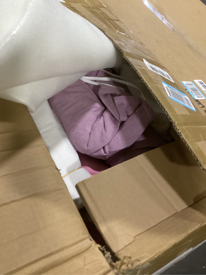 Condition photo showing Good Condition for 6 Pack Sleepovers Teepee Tent for Kids Bulk with Mattress Sheet Light,Natural Cotton Washable Indoor Play Tent for Birthday Slumber Party Girls Boys Pajama Movie Night Supplies(Pink, Purple, White)