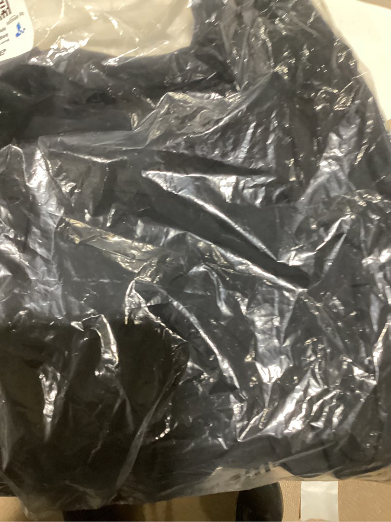 Amazon Essentials Women's Short Sleeve V-Neck Gathered Fit and Flare Dress, Black, Medium