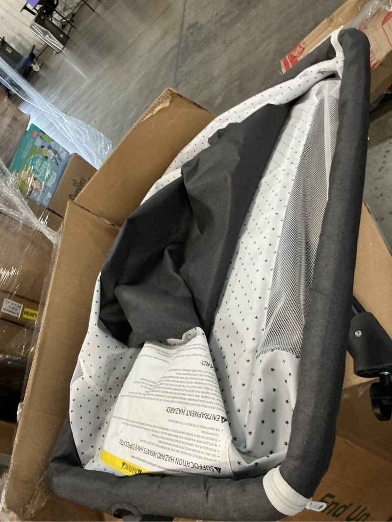 Condition photo showing As Is for 4 in 1 baby basinet, bedside bassinet for baby, height adjustable bassinet bedside sleeper with lockable wheels & mosquito nets