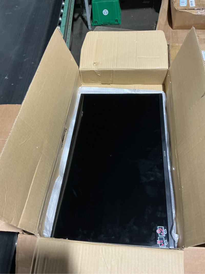 Condition photo showing As Is for samsung 27" s3 (s32gf) fhd high resolution 120hz monitor with ips panel, flicker free, eye saver mode, ls27f320ganxza, 2025 27-inch