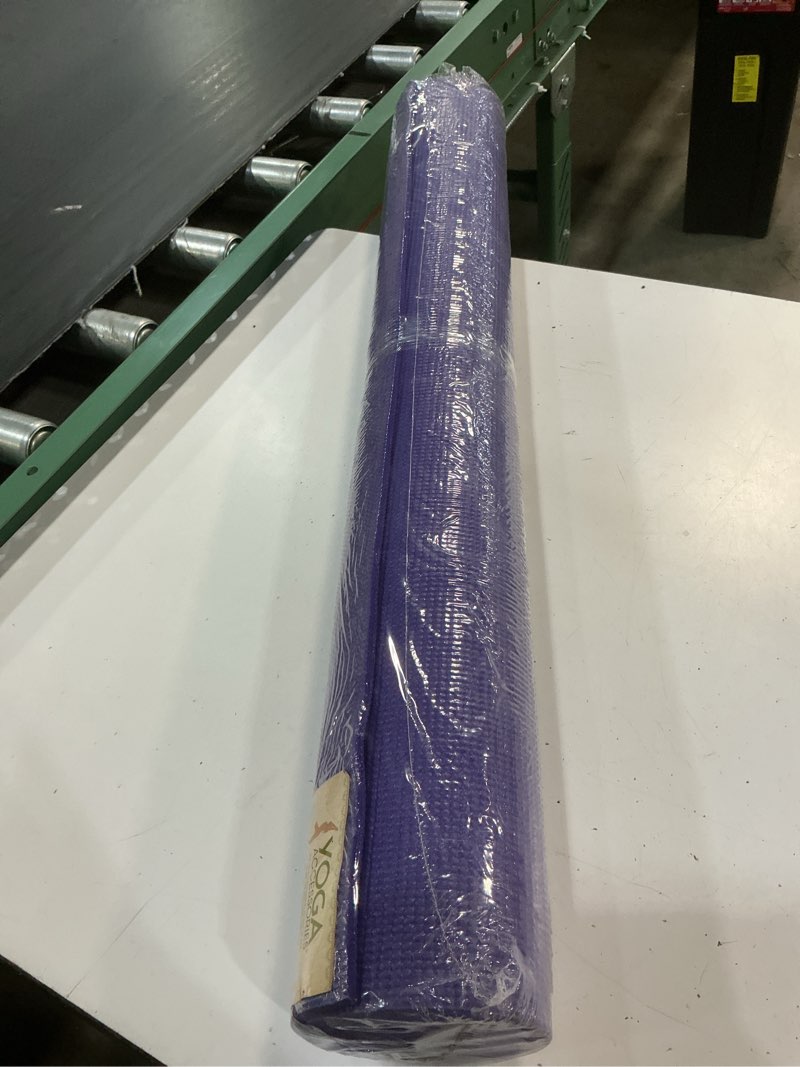 Condition photo showing New/Like New for yogaaccessories 1/4" thick high density deluxe non slip exercise pilates & yoga mat dark purple 72" x 24" x 1/4"