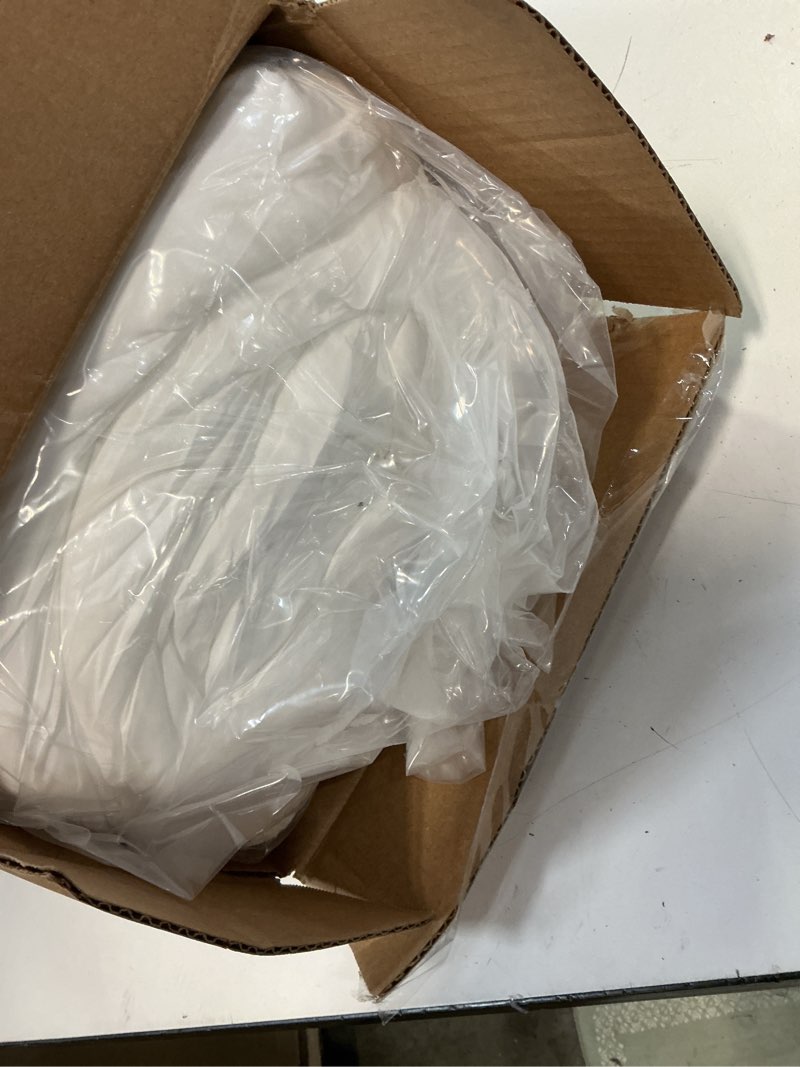 Condition photo showing New/Like New for Andency King Size Comforter Set White, 3 Pieces Ruffle Farmhouse Shabby Chic Bedding Comforters & Sets, All Season Western Rustic Home Decor Soft Down Alternative Bed Set Gift for Girls Women White King (104"x90")