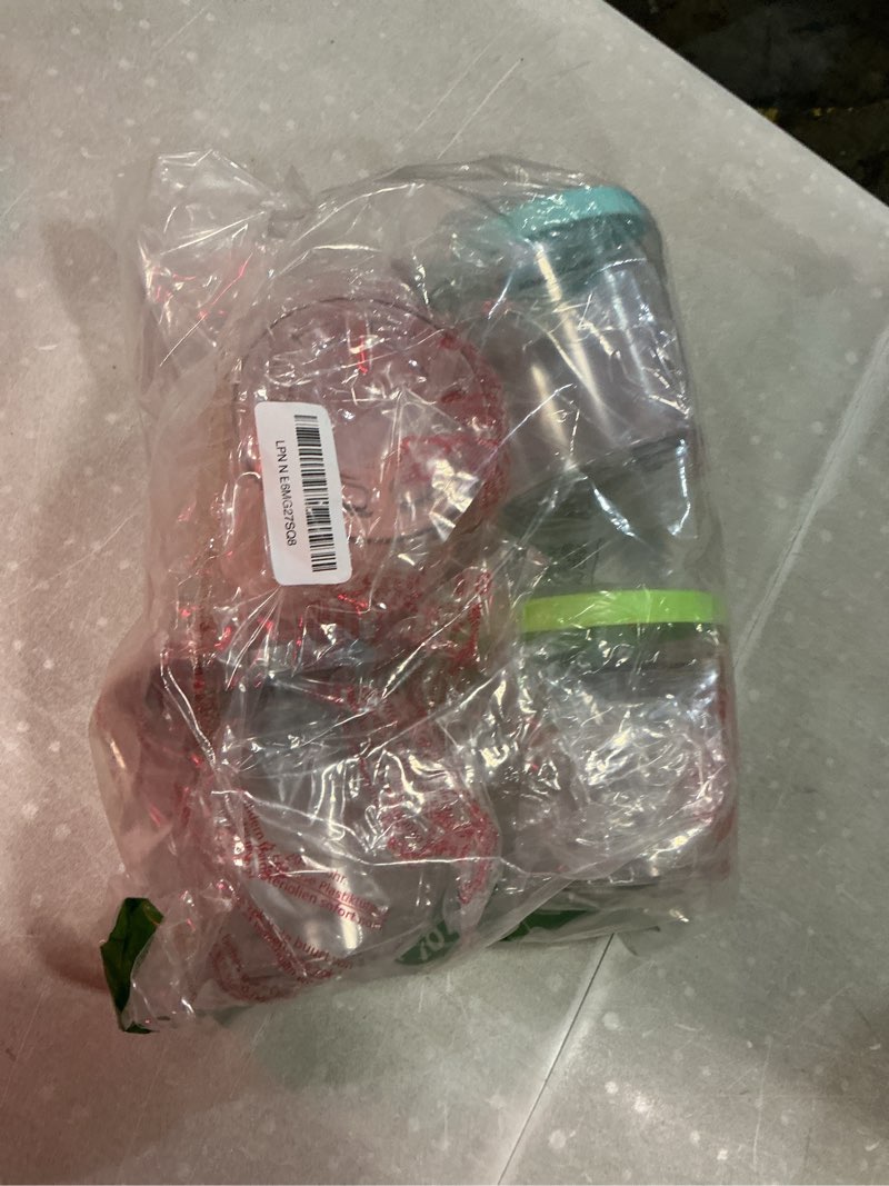 Condition photo showing Good Condition for ninja® creami® original pints 4 pack, compatible with nc299amz & nc300s series creami® ice cream makers, bpa-free & dishwasher safe, color lids, 1 pint each, clear/grey/lime/pink/aqua, xskpld4bcd creami original pints
