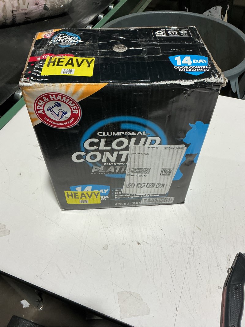 Condition photo showing Good Condition for arm & hammer cloud control platinum clumping cat litter odor control, 37 lbs. 37lb – frustration free pack cloud control platinum clumping litter